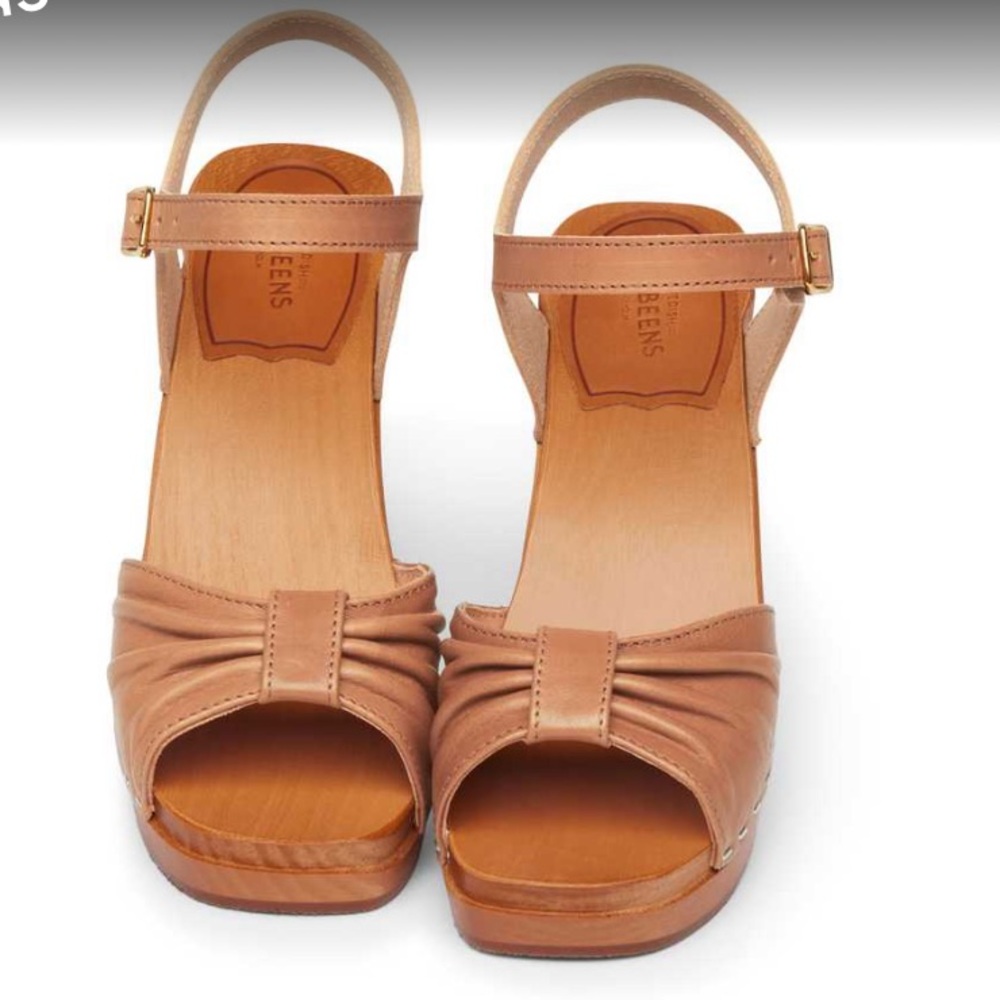 Swedish Hasbeens NWT Camel Nature Clog Sandal Best Seller size 7.5 to 8 🌸 - Picture 3 of 3